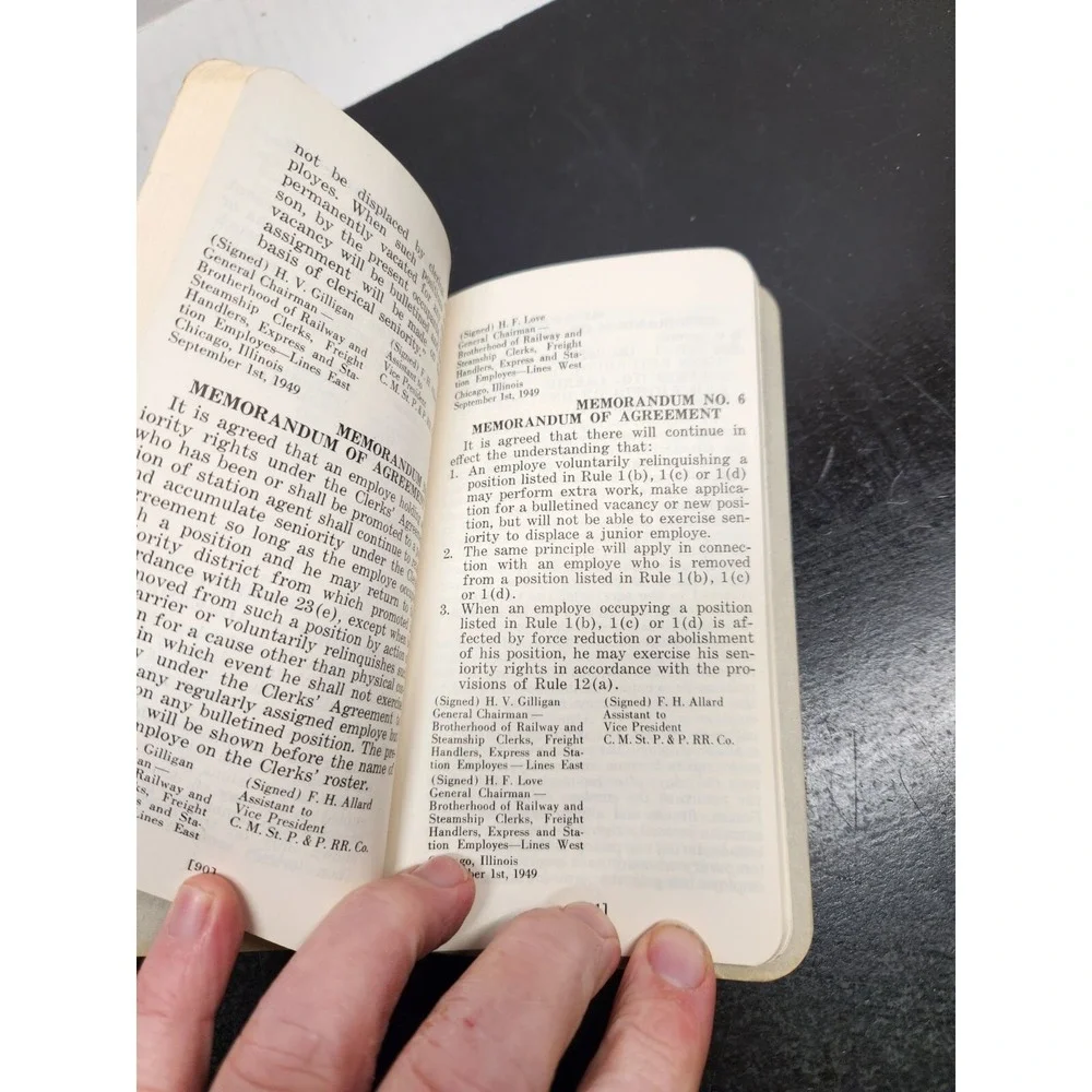 1967 VTG Employee Agreement for The‎ Milwaukee Road Railroad